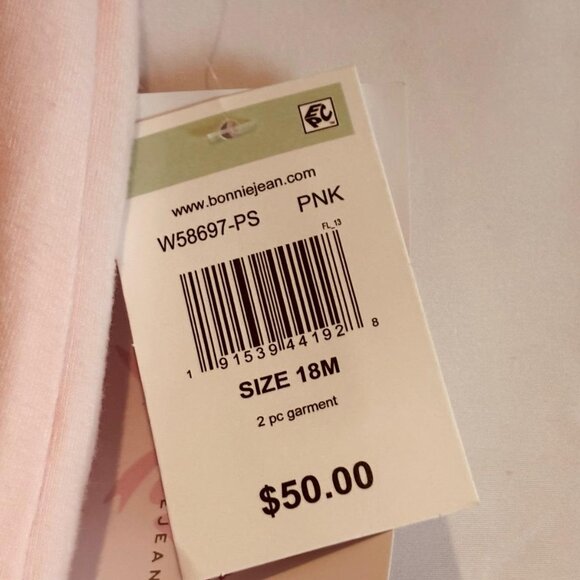 Bonnie Baby 2-Piece “Tutus and Touchdowns” Tutu Dress & Leggings Pink 18M - Picture 3 of 7